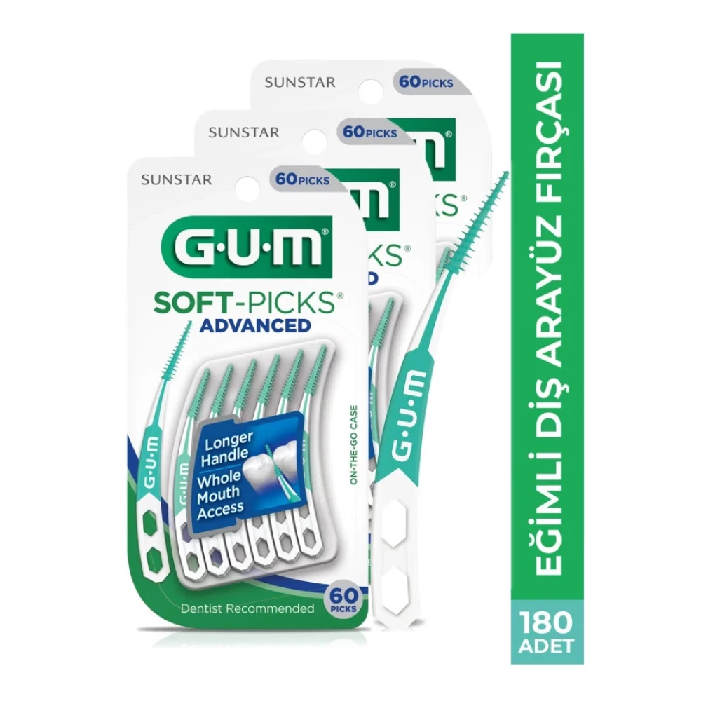Gum Soft Picks Egimli Ara Yuz Fircasi 180 Adet Diş İpleri Fiyatı