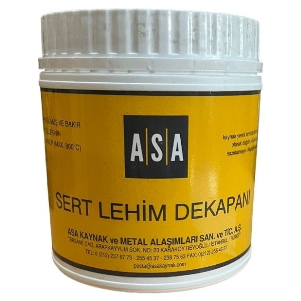 GÜMÜŞ KAYNAK DEKAPANI ASA-FLO (500 GR) Diğer Fiyatı
