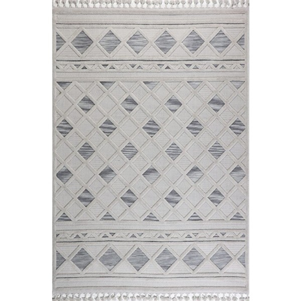 Gümüşsuyu Deco Alvin 12731 Halı - 100 x 200 cm - Gri Salon Halısı Fiyatı
