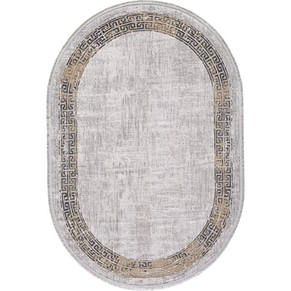 Gümüşsuyu Halı Black&Brown Oval Koleksiyonu 11298 Sarı - 120 x 180 cm Salon Halısı Fiyatı