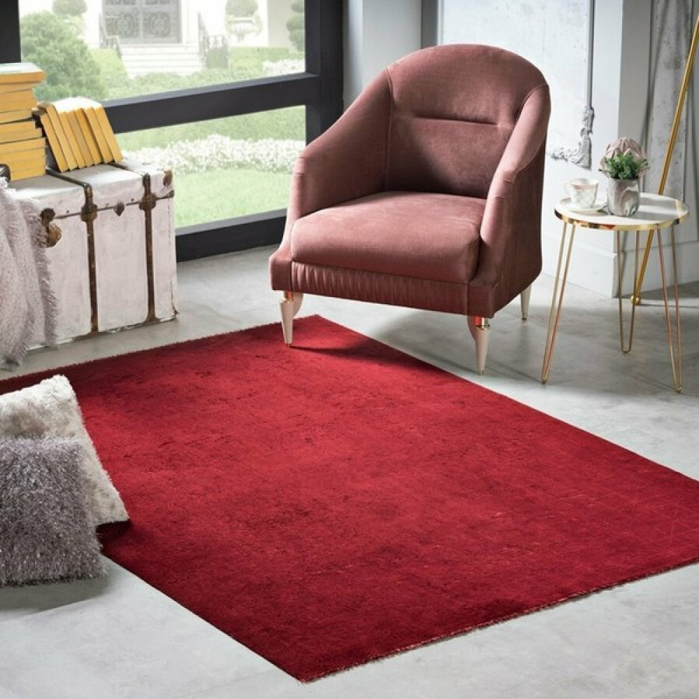 Gümüşsuyu Halı Deco Diamond Kadife Halı - 11792 Bordo Modern Yüksek Kalite Makine Halısı - 80 x 150 cm Salon Halısı Fiyatı