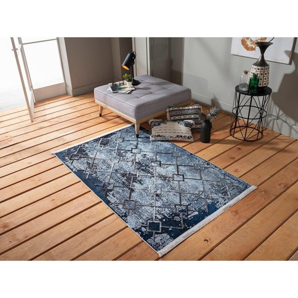 Gümüşsuyu Halı Deco Joyful Koleksiyonu 11193 Mavi - 80 x 150 cm Salon Halısı Fiyatı