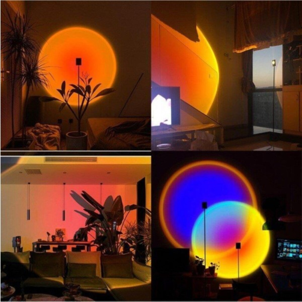 Gün Batımı Projektör Lambası Dekoratif Işık Sunset Lamp Objektif & Lensler Fiyatı