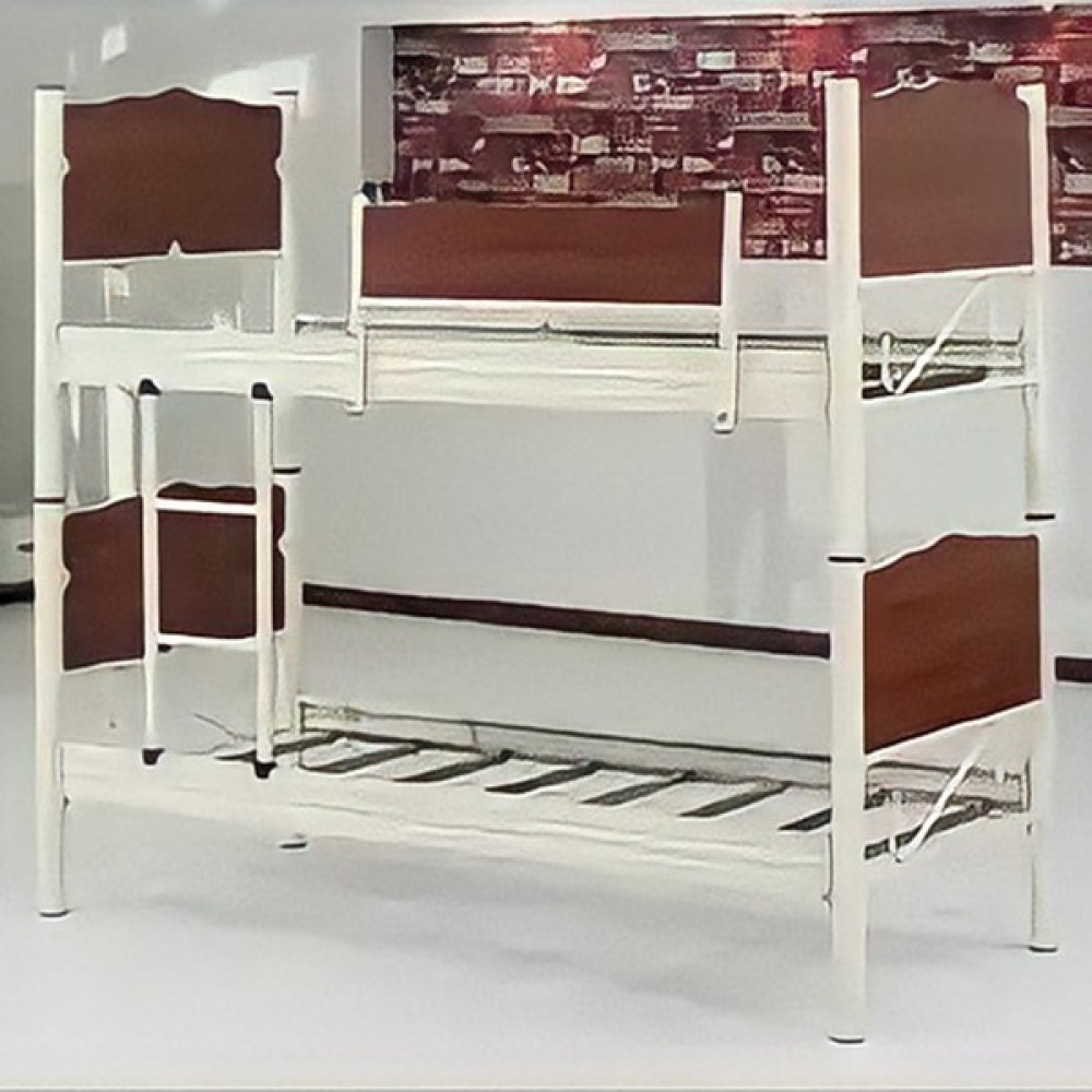 Gün Trend Metal Ahşap Ranza - Ceviz - Beyaz - 90 x 190 cm Ranza Fiyatı
