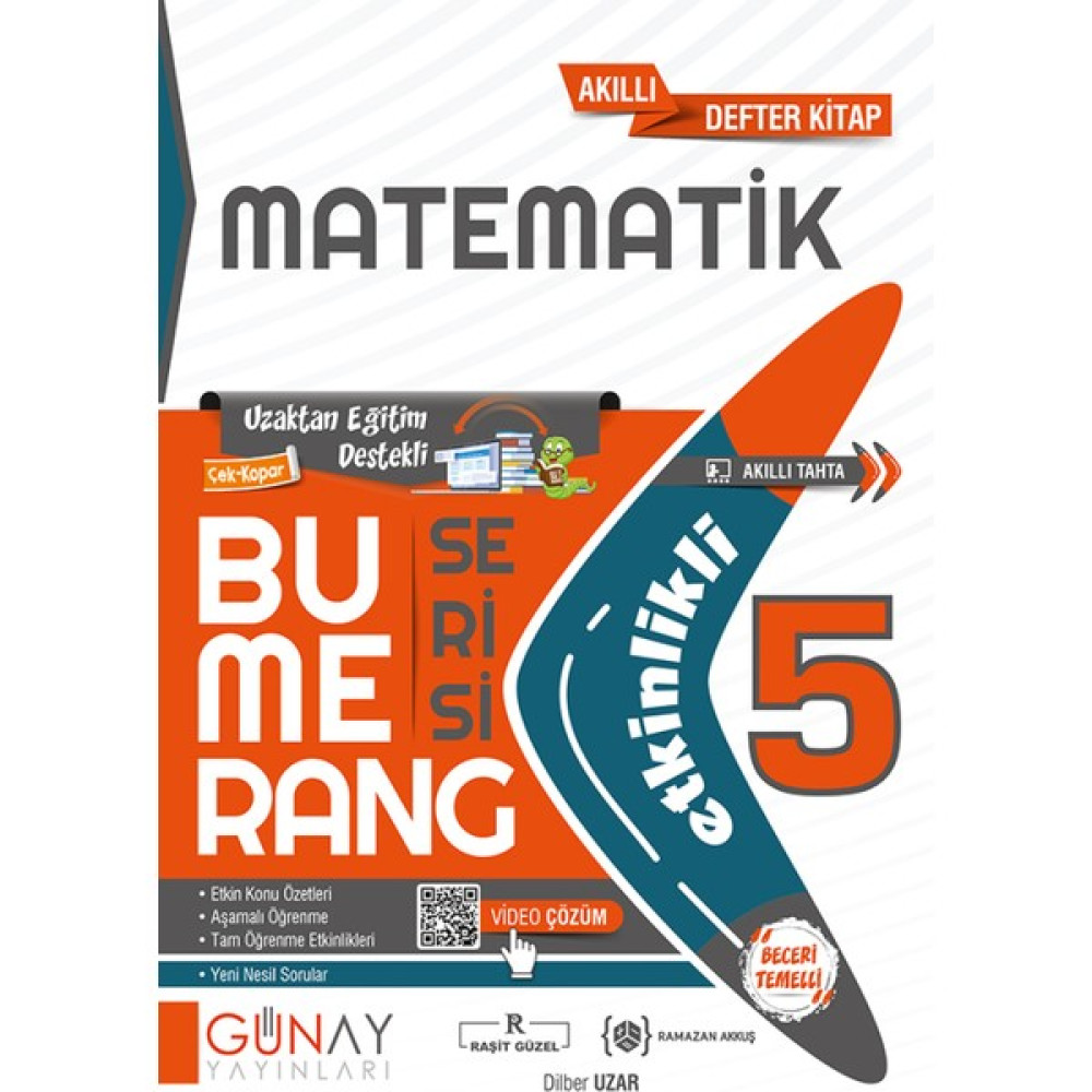 Günay Yayınları 5. Sınıf Bumerang Etkinlikli Matematik Matematik Fiyatı