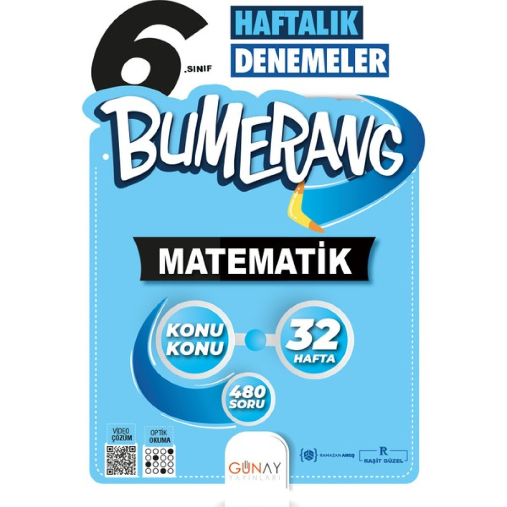 Günay Yayınları 6.sınıf Bumerang 32 Haftalık Matematik Denemeleri Matematik Fiyatı