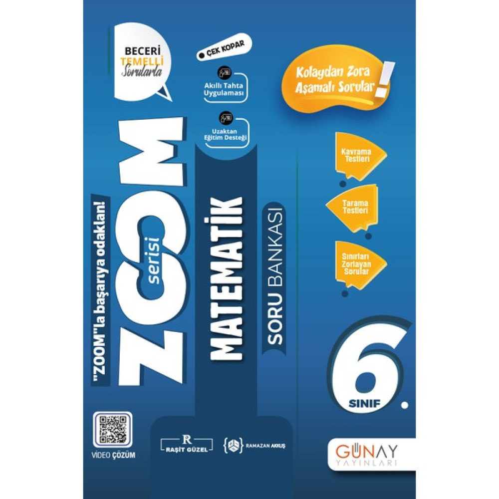 Günay Yayınları 6.Sınıf Zoom Soru Bankası Kitap Matematik Matematik Fiyatı