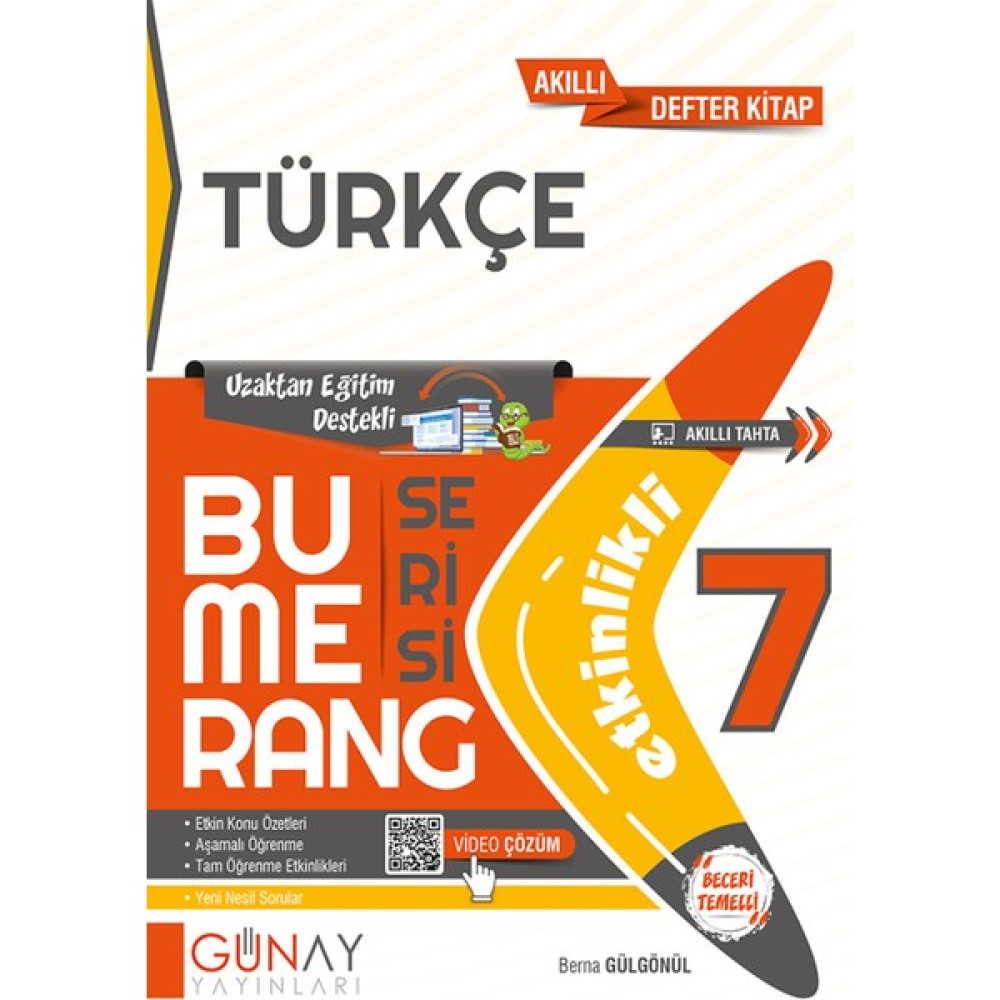 Günay Yayınları 7. Sınıf Bumerang Etkinlikli Türkçe Türkçe Fiyatı