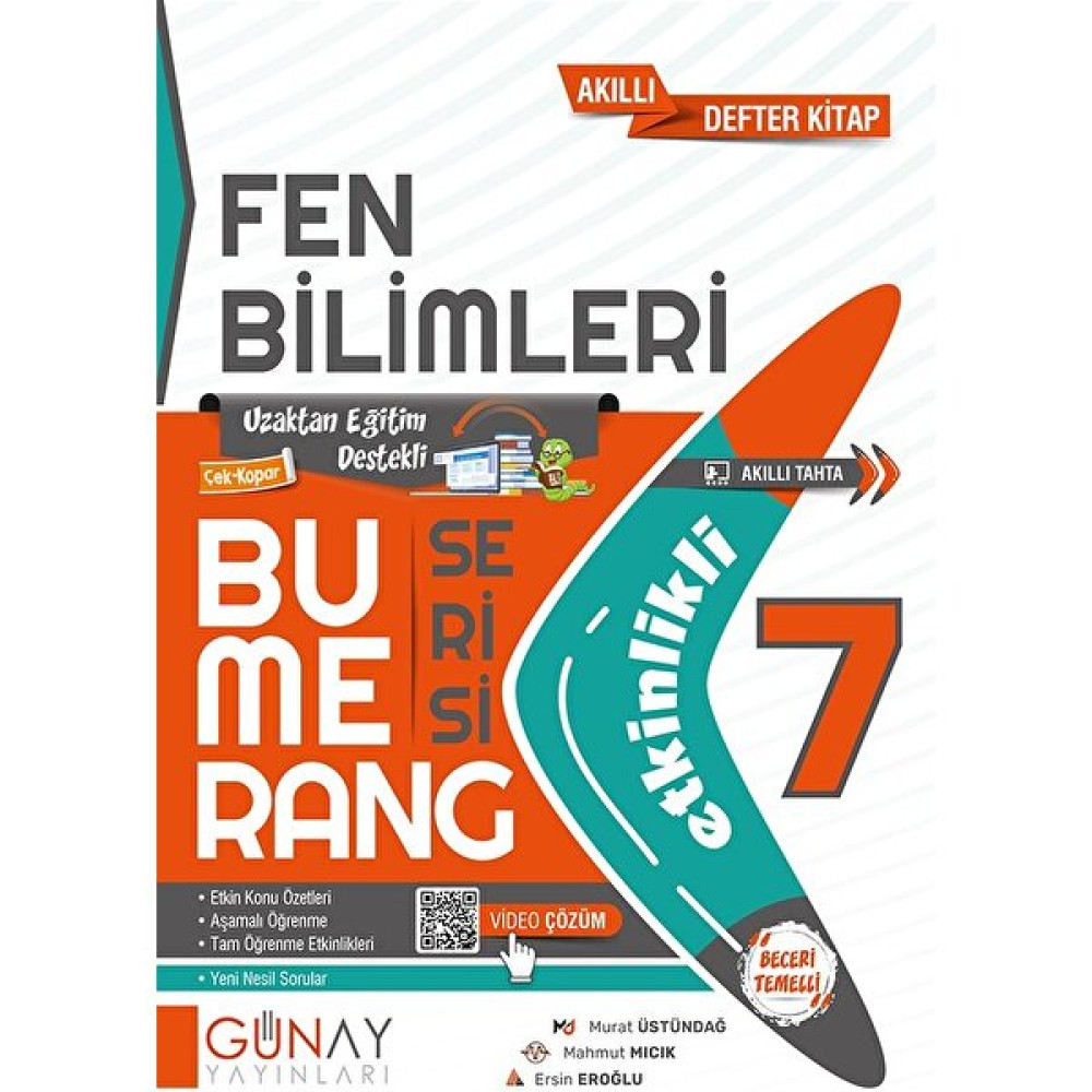 Günay Yayınları 7.Sınıf Bumerang Etkinlikli Fen Bilimleri 2022-2023 Fen - Bilişim ve Teknoloji Fiyatı