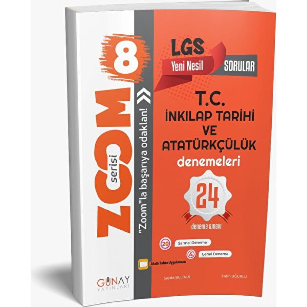 Günay Yayınları 8. Sınıf LGS Zoom T.C. İnkılap Tarihi 24 Lü Deneme Sosyal Bilgiler Fiyatı