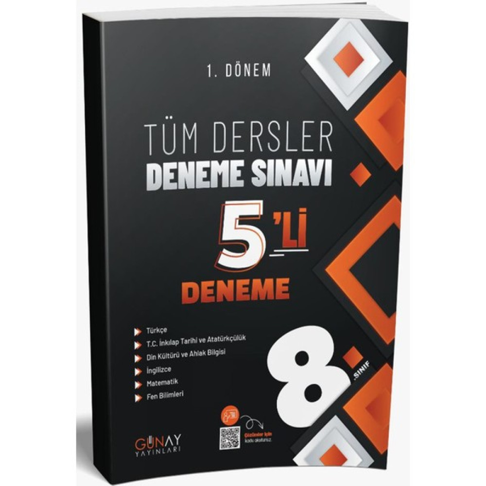 Günay Yayınları Tüm Dersler 5li Deneme Sınavı Tüm Dersler Fiyatı