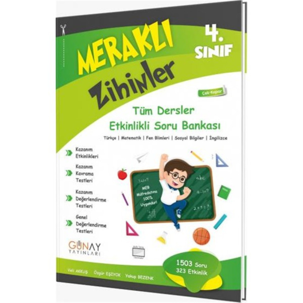 Günay Yayınları Yayınları 4.Sınıf Meraklı Zihinler Etkinlikli Tüm Dersler Soru Bankası Tüm Dersler Fiyatı