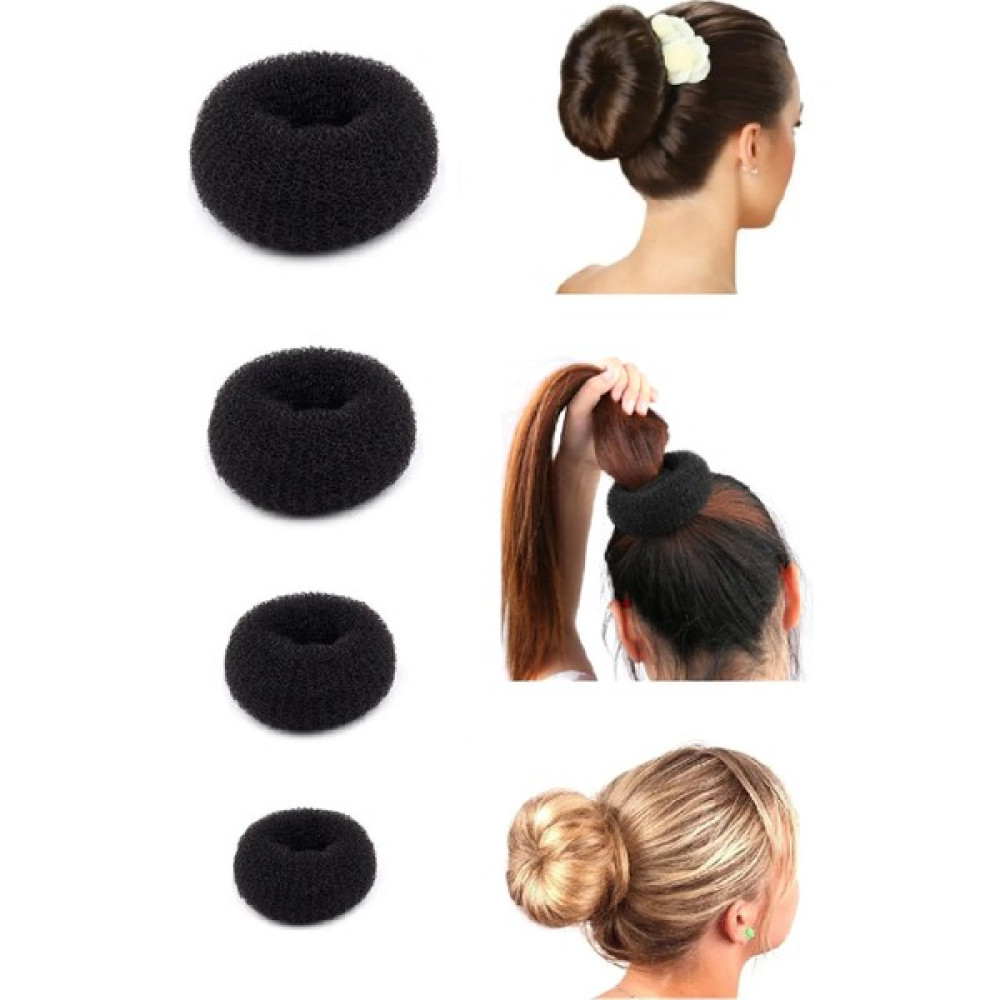 Güncel Vitrin Sünger Topuz Tokası 4 Adet 6CM-8CM-9CM-11CM - Siyah Toka, Taç & Saç Bandı Fiyatı