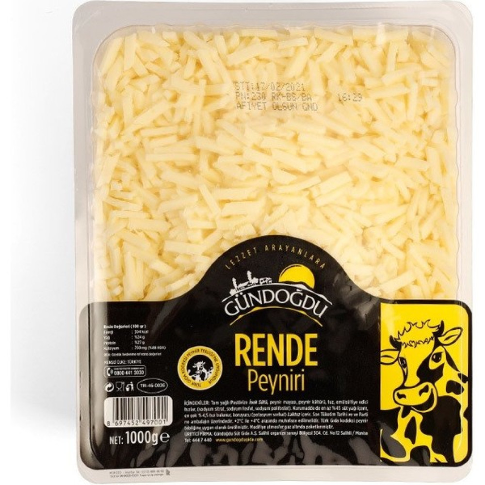 Gündoğdu Rende Peynir 1 kg Diğer Fiyatı