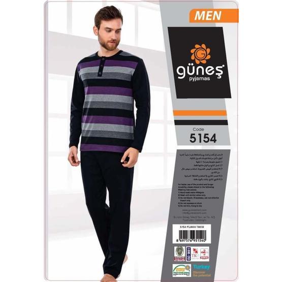 Güneş 5154 Uzun Kol Mevsimlik Erkek Pijama Takımı