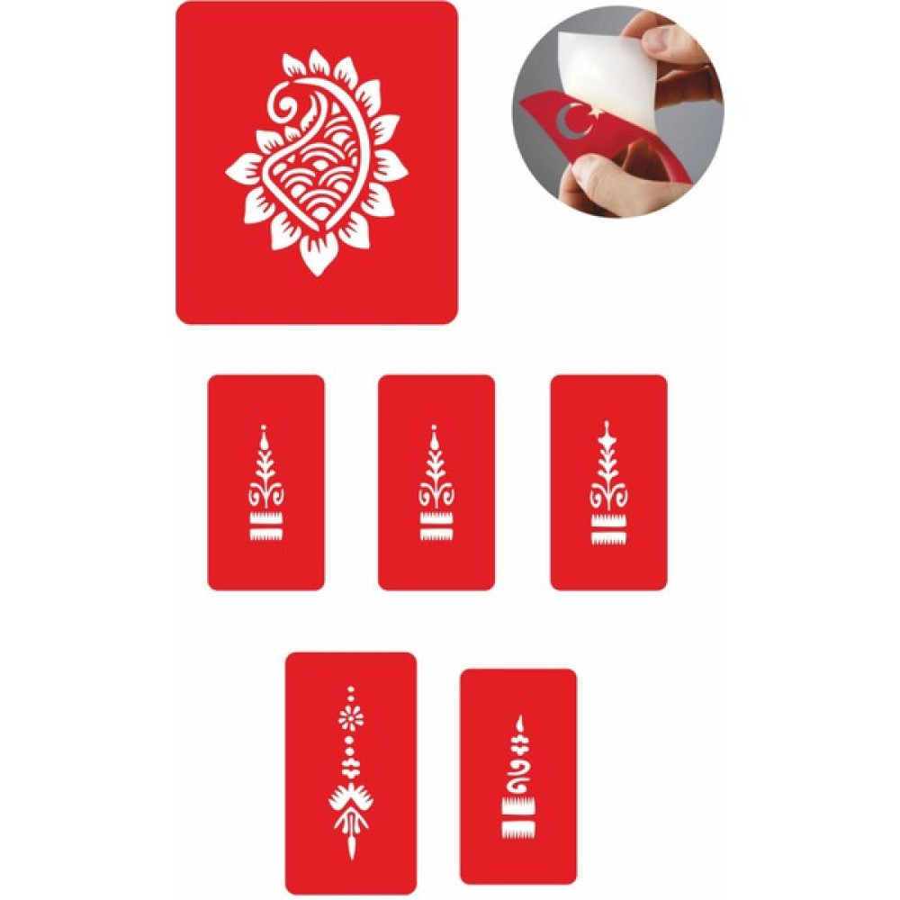 Güneş Avm Buta 5 Adet Geçici Dövme Kına Şablonu - Renkli Sağlık / Bakım / Kozmetik Fiyatı