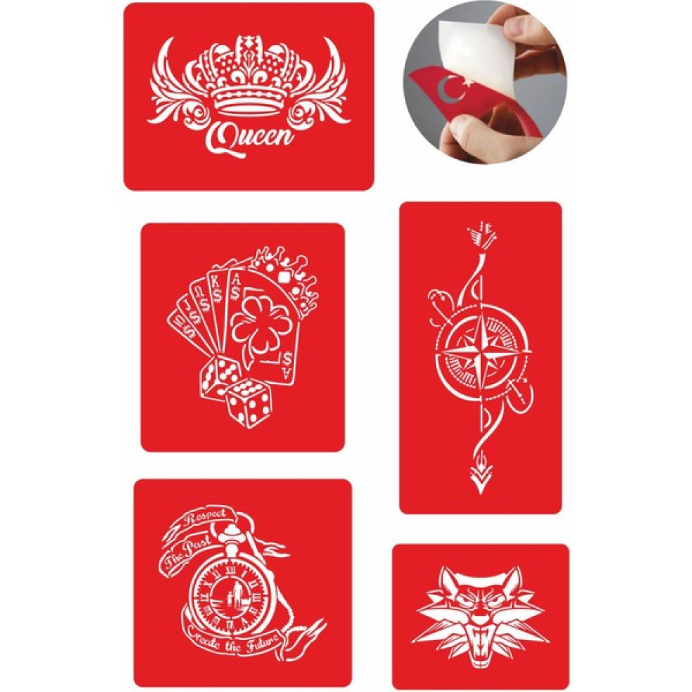 Güneş Avm Zamana Karşı 5 Adet Geçici Dövme Kına Şablonu Sağlık / Bakım / Kozmetik Fiyatı