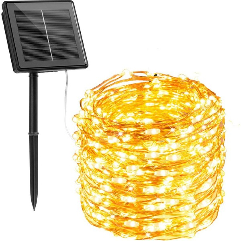 Güneş Enerjili Bahçe Lambası 10 metre Peri Led Paket Gunes Enerjili Bahçe Lambaları Sarı Renk Dış Mekan & Bahçe Oyuncakları Fiyatı