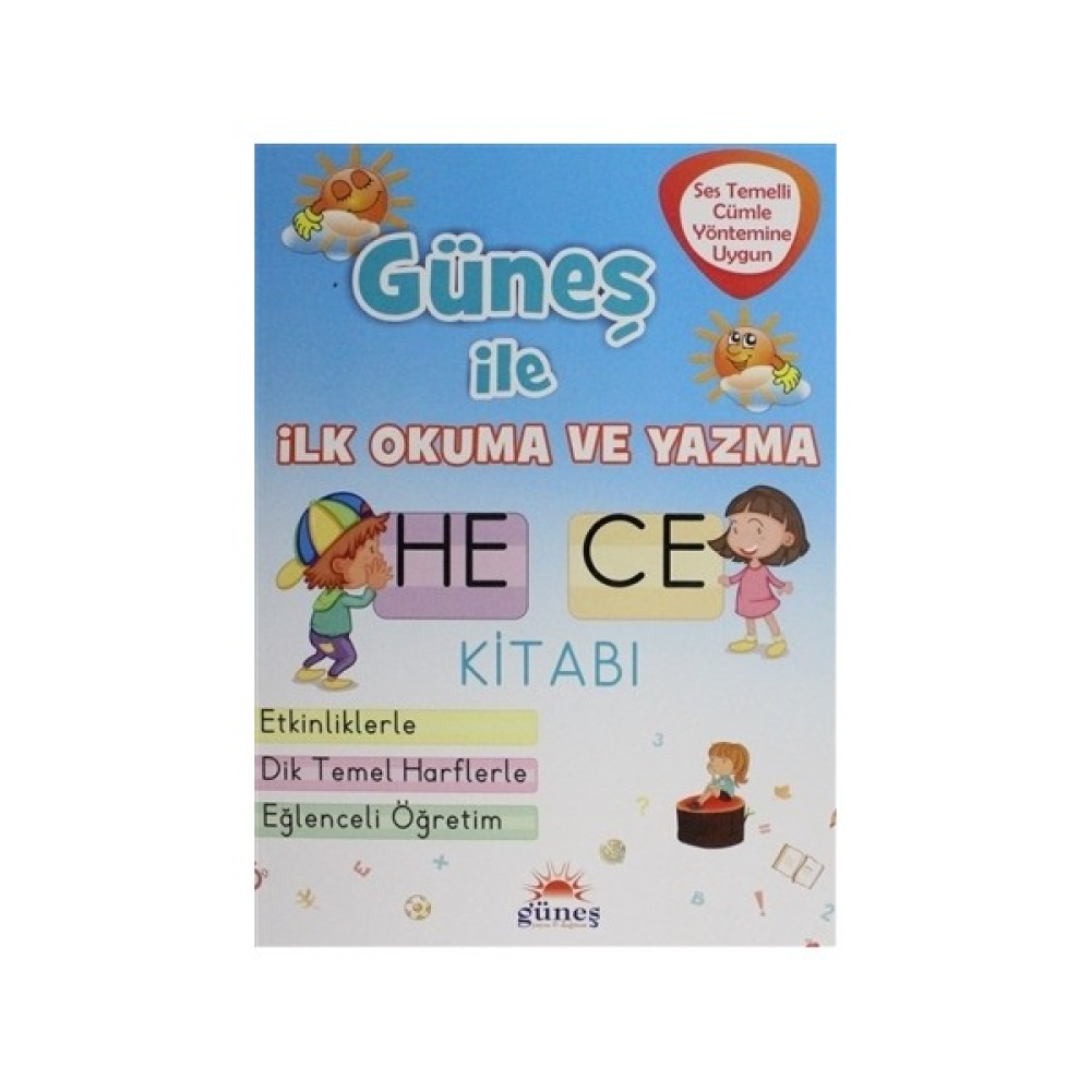 Güneş İle İlk Okuma Ve Yazma Hece Kitabı Okul Öncesi Eğitici & Öğretici Kitaplar Fiyatı