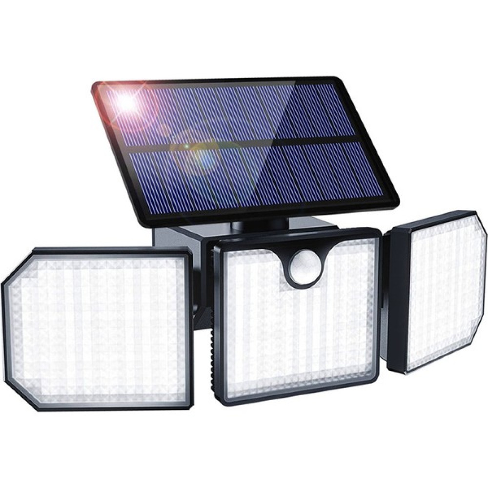 Güneş Lambası 230LED Insan Vücudu Kızılötesi Üç Kafa Indüksiyon Sokak Lambası Açık Avlu Bahçe Peyzaj Aydınlatma Duvar Lambası (Yurt Dışından) - Beyaz Dış Mekan & Bahçe Oyuncakları Fiyatı