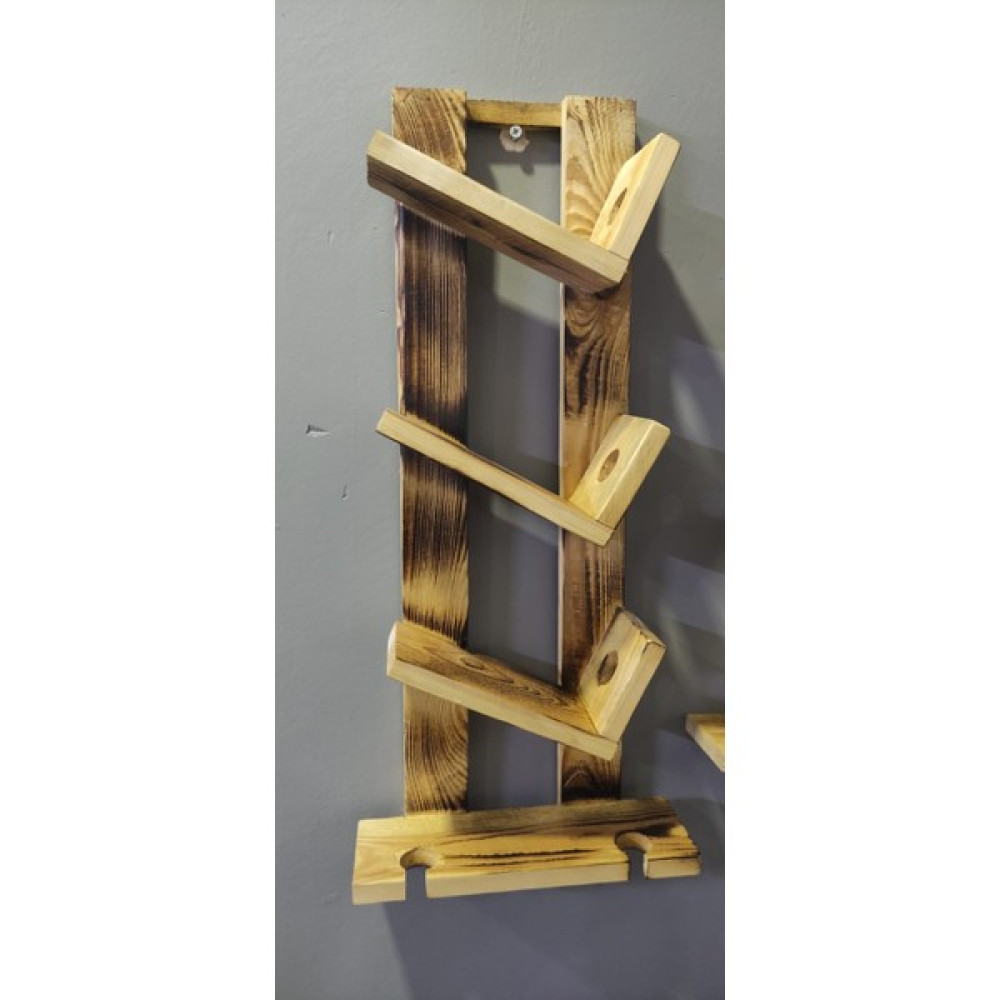 Güneş Otanti̇k Ahşap Şaraplik - Ahşap Rengi - 40 x 25 x 10 cm Duvar Rafı Fiyatı