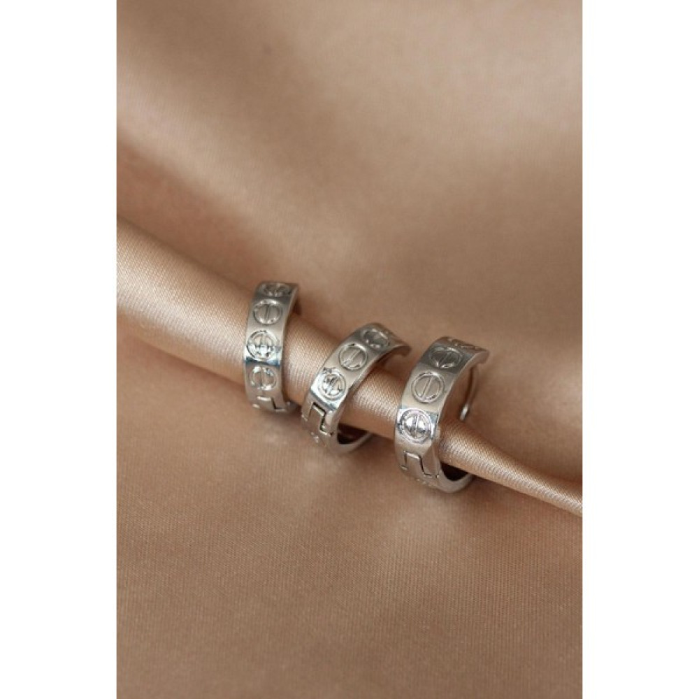 Güneş Silver Renk Metal Marka Model Küpe Seti - 1 cm - Gümüş - Gri Bijuteri Küpe Fiyatı
