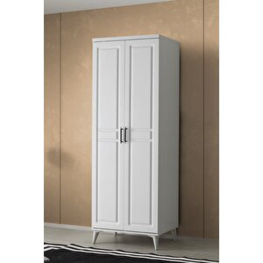 GuneyStore Guneystore Sport 2 Kapaklı Komple Mdf Beyaz Gardırop Gardrop & Dolap Fiyatı