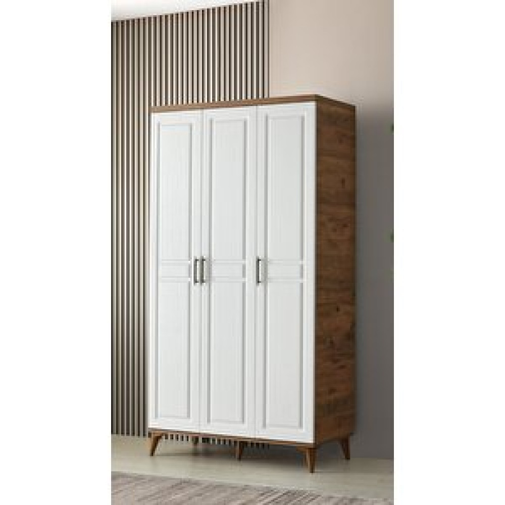 GuneyStore Guneystore Sport 3 Kapaklı Mdf Atlantik Çam-beyaz Gardırop Gardrop & Dolap Fiyatı