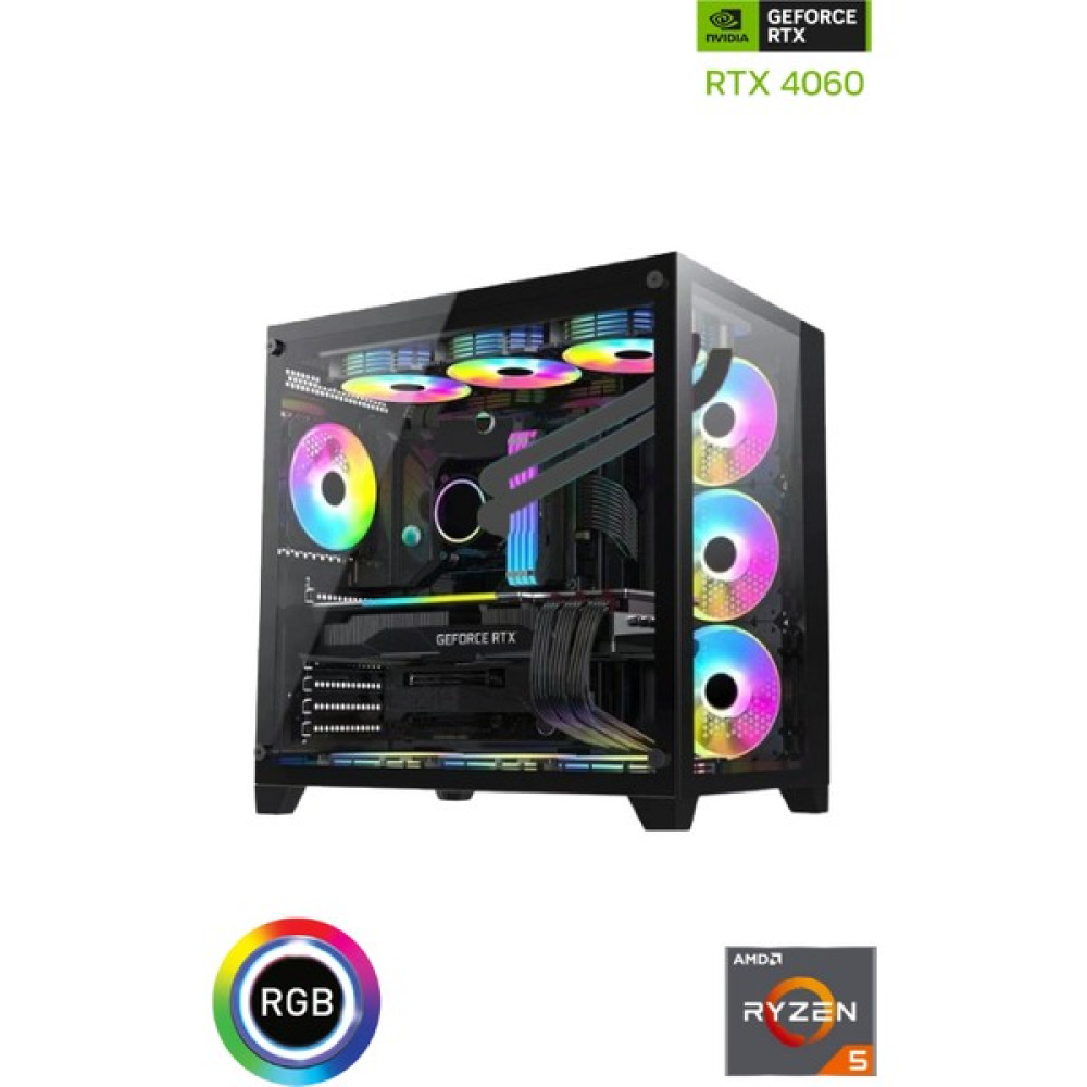 Güneysu Gaming R5-Ggwp-4 Ryzen 5 5600 16GB Ram 1tb M.2 Nvme SSD RTX4060 8gb 240MM Sıvı Soğutmalı Bilgisayarı Masaüstü Bilgisayar Fiyatı