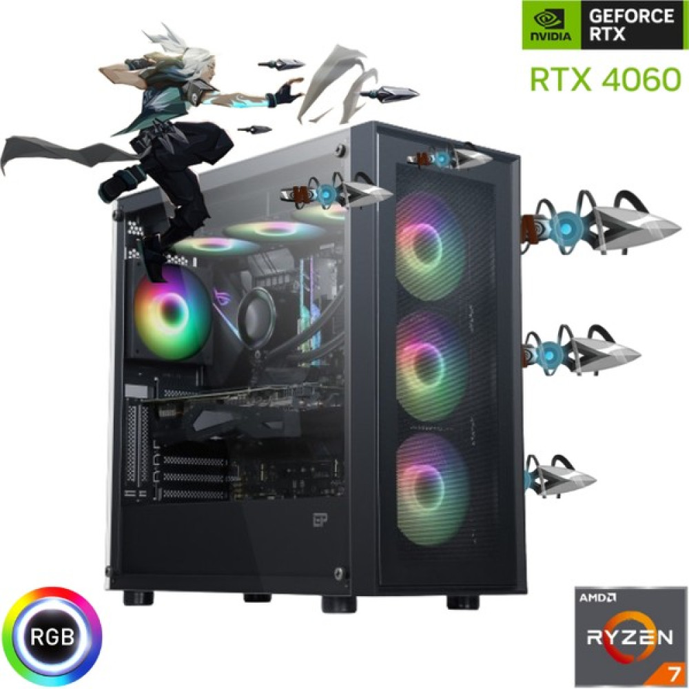 Güneysu Gaming R7 Ryzen 7 5700X Ddr4 32GB 1tb SSD RTX4060 8gb Oyun Bilgisayarı Masaüstü Bilgisayar Fiyatı