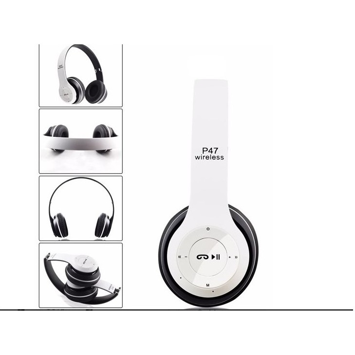 Gunkes P47 Extra Bass Wireless Bluetooth Kulaklık 5.1 Edr - Beyaz Bluetooth Kulaklık Fiyatı