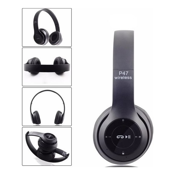 Gunkes P47 Extra Bass Wireless Bluetooth Kulaklık 5.1 Edr - Siyah Bluetooth Kulaklık Fiyatı