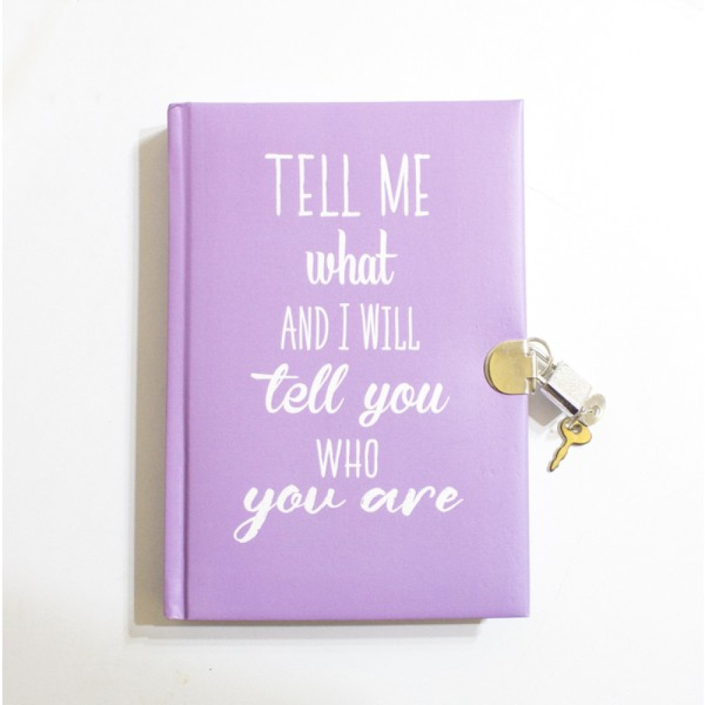 Günlük Defteri A5 Kilitli Çizgili (Cute Notebook) - Açık Mor Ajanda Fiyatı