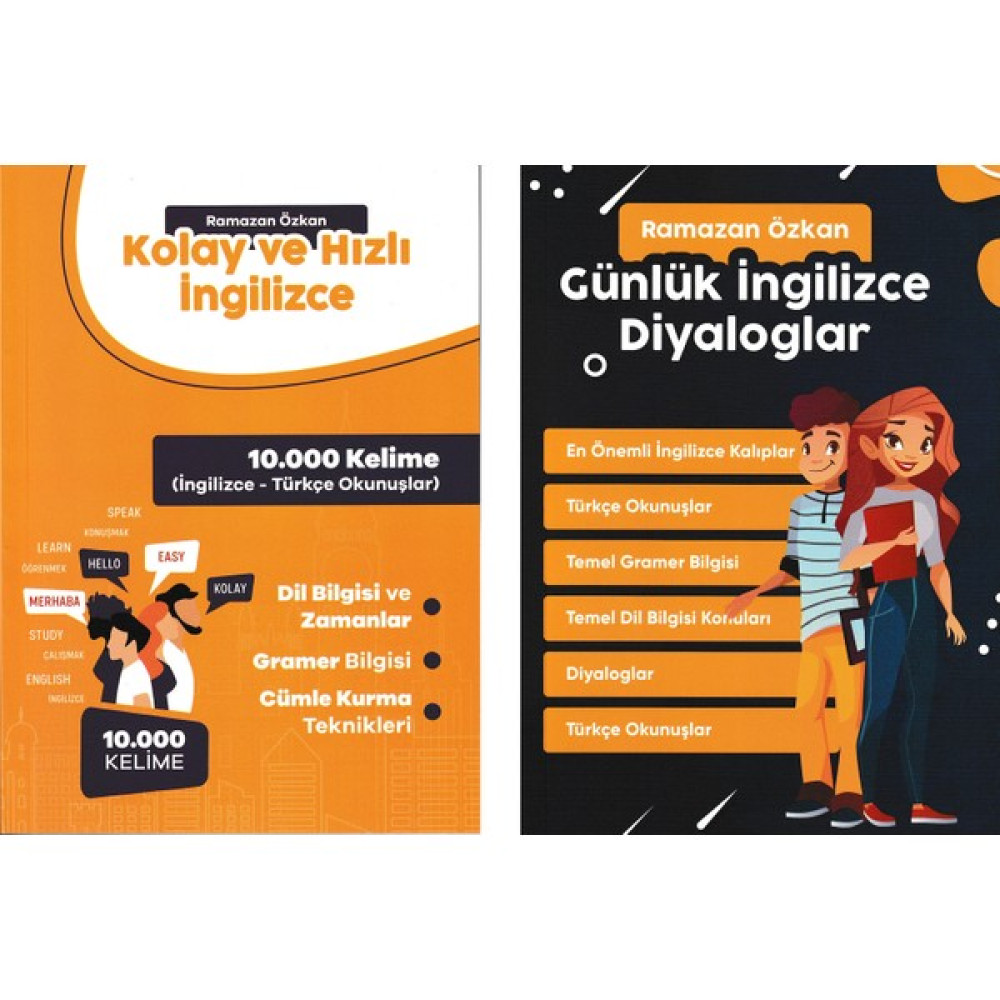 Günlük Ingilizce Diyaloglar – Kolay ve Hızlı Ingilizce (2 Kitap) - Ramazan Özkan Yabancı Dil Öğretici Kitaplar ve Eğitim Setleri Fiyatı