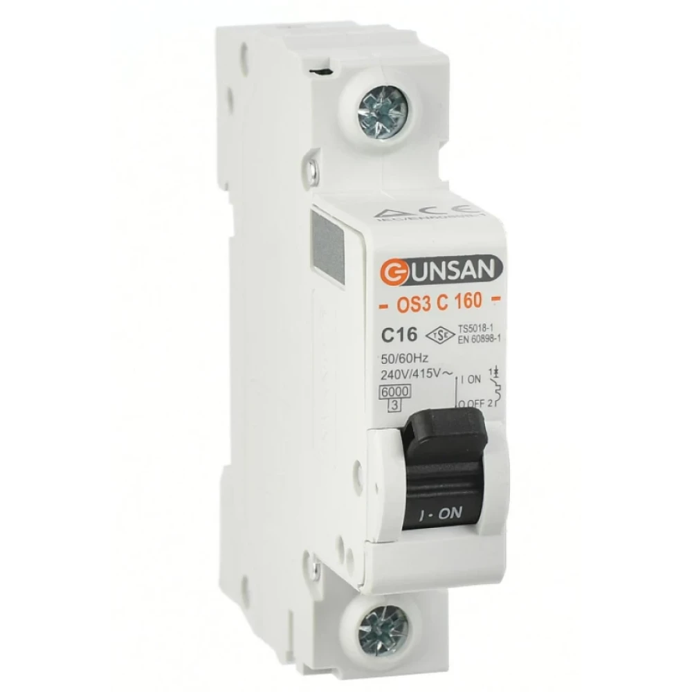 Gunsan 1X40a C Serisi 6Ka Otomatik Sigorta Os3c160-1C40 Elektrikli El Aletleri Fiyatı