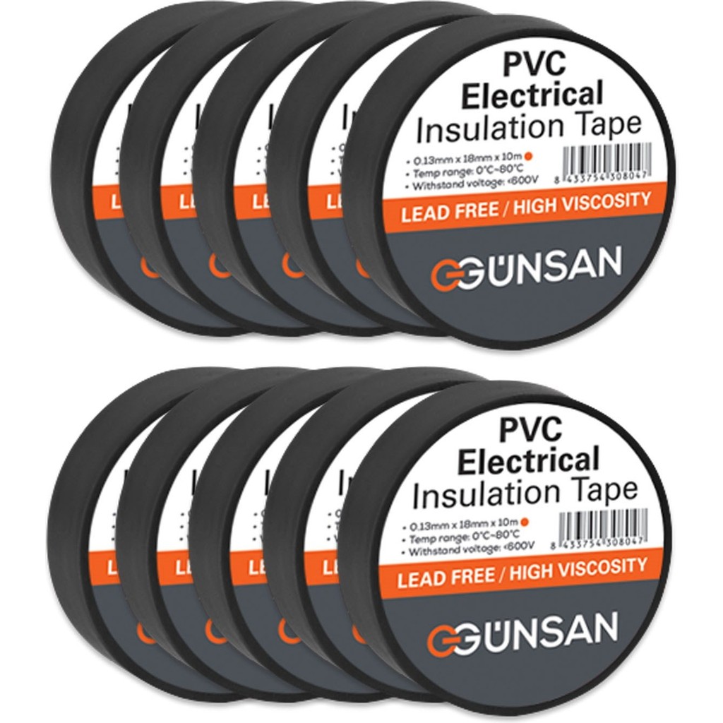 Günsan Elektrik 10 Adet Günsan Elektrik Siyah Izole Bant 0.13X18MMX10M SSD / Solid State Drive Fiyatı