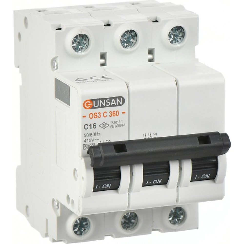 Günsan Otomatik Sigorta 3 Kutup 6ka C Tipi 16A Yedek Parça - Elektrikli El Aletleri Fiyatı