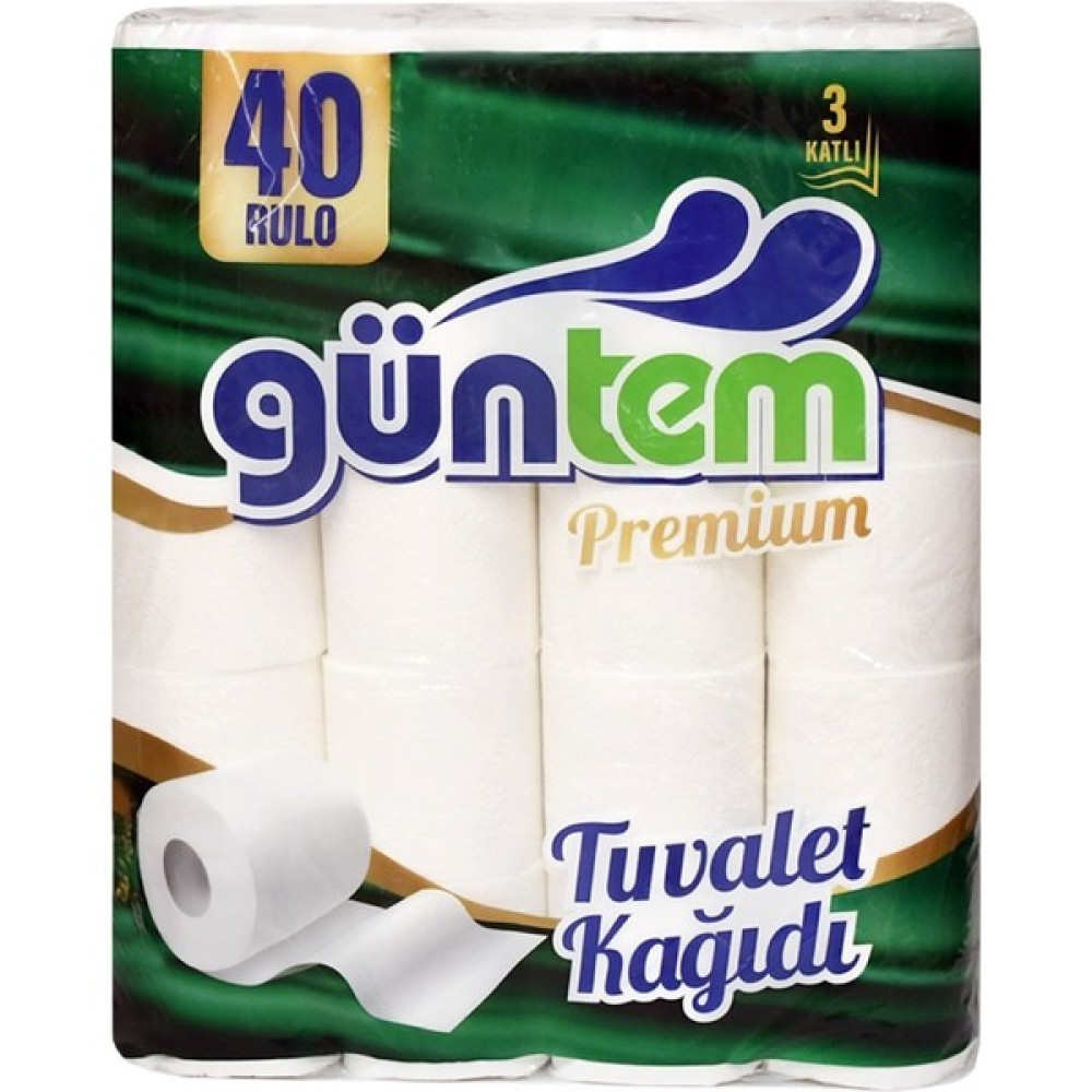 Güntem 40 Lı Tuvalet Kağıt 3 Katlı Tuvalet Kağıdı Fiyatı