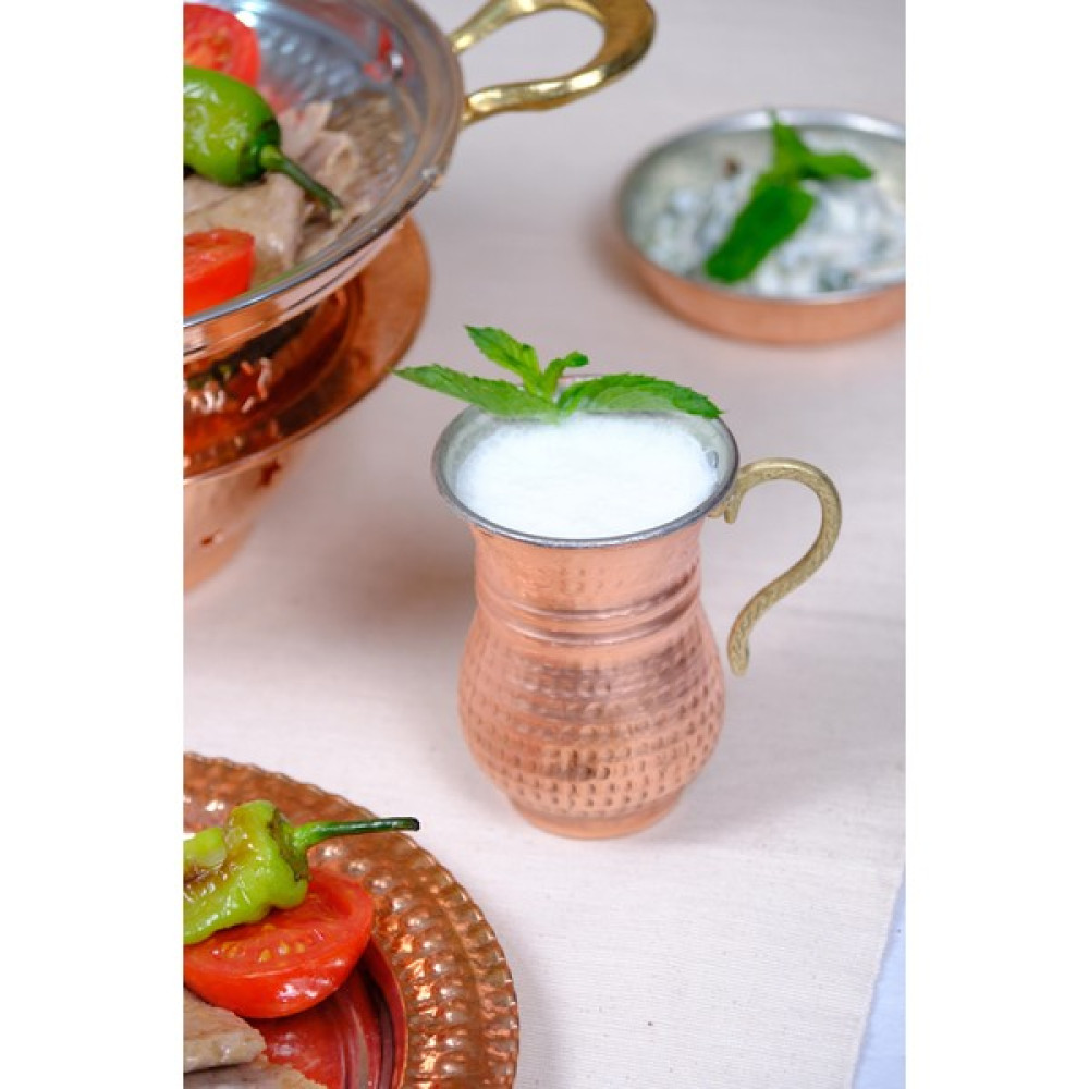 Gür Bakır Bakır Ayran Bardağı Meşrubat Bardağı Ince - 1 adet Fincan / Bardak / Kahve Takımı Fiyatı