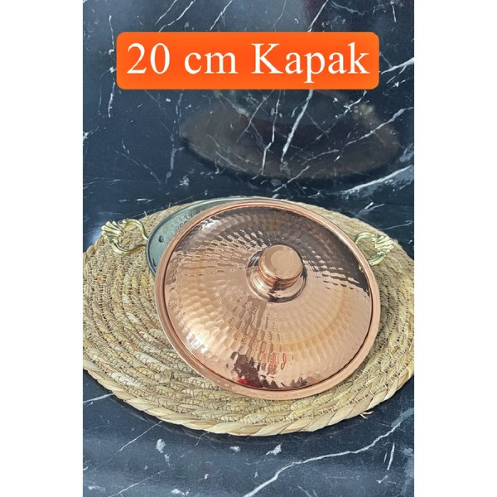 Gür Bakır Bakır Tencere Tava Kapağı Bakır Kapak 18 cm - 20cm Tavalar Fiyatı
