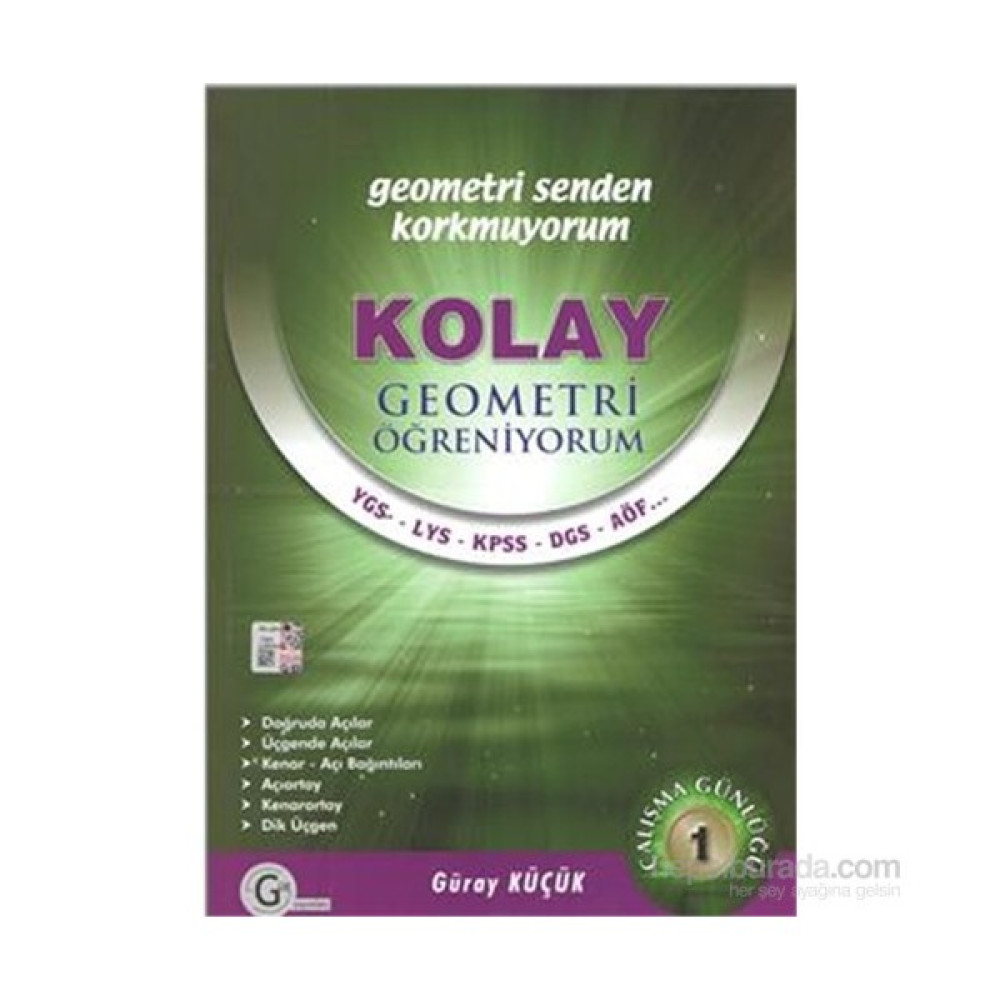 Gür Kolay Geometri Öğreniyorum Çalışma Günlüğü 1 - Güray Küçük Geometri Fiyatı