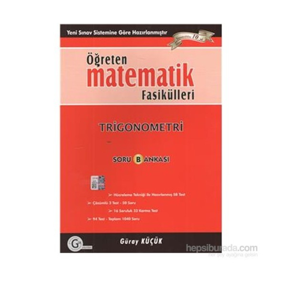 Gür Öğreten Matematik Fasikülleri Trigonometri Soru Bankası - Güray Küçük Matematik Fiyatı