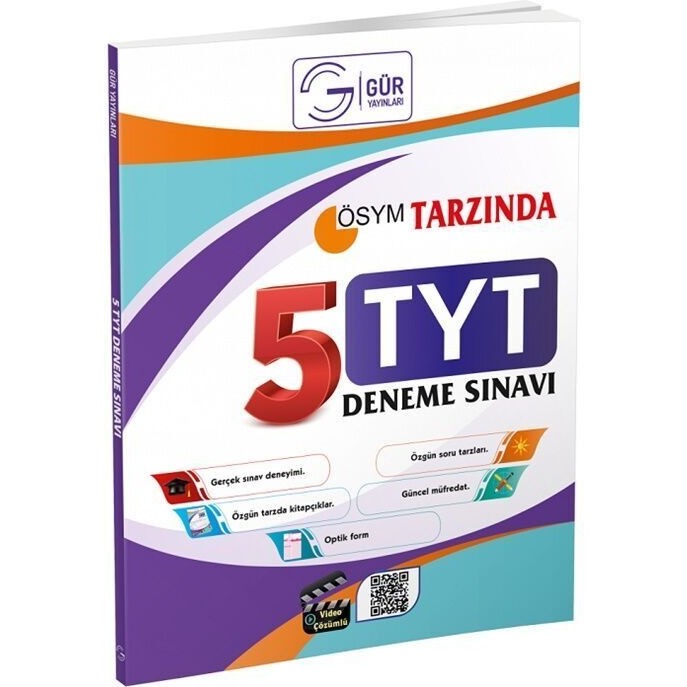 Gür Yayınları TYT Tüm Dersler 5 Deneme Temel Yeterlilik Testi (TYT) Fiyatı
