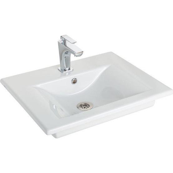 Güral 45x55 cm Beyaz Meşe Etajerli Lavabo Lavabo Fiyatı