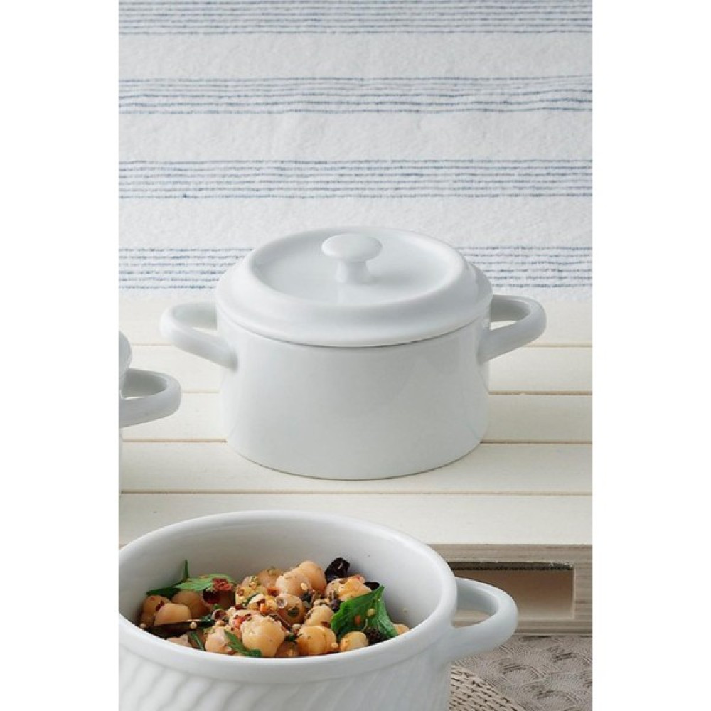Güral Porselen Kapaklı Fırın Kabı 8x4 cm 6 Adet GR12KFK Tepsiler / Fırın Kapları Fiyatı