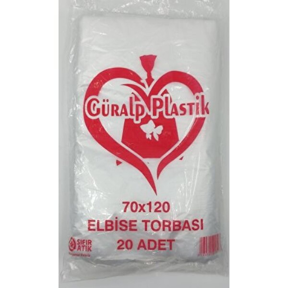 Güralp Plastik Elbise Poşeti - Naylon Torba 70X120 cm 20 Adet Hurç Fiyatı