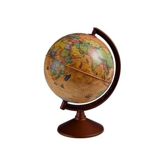 Gürbüz 44302 30 cm Antik Işıksız Dünya Küre Harita & Küre Fiyatı