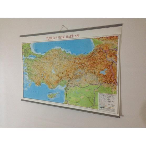 Gürbüz 70x100 cm Fiziki Dünya Haritası