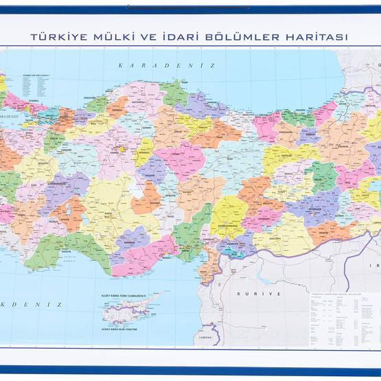 Gürbüz 70x100 cm Türkiye Fiziki Harita