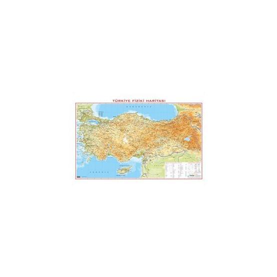 Gürbüz Türkiye Fiziki 70x100 Kabartma Harita
